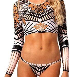 1 New Totem African Print 2 piece Swimwear